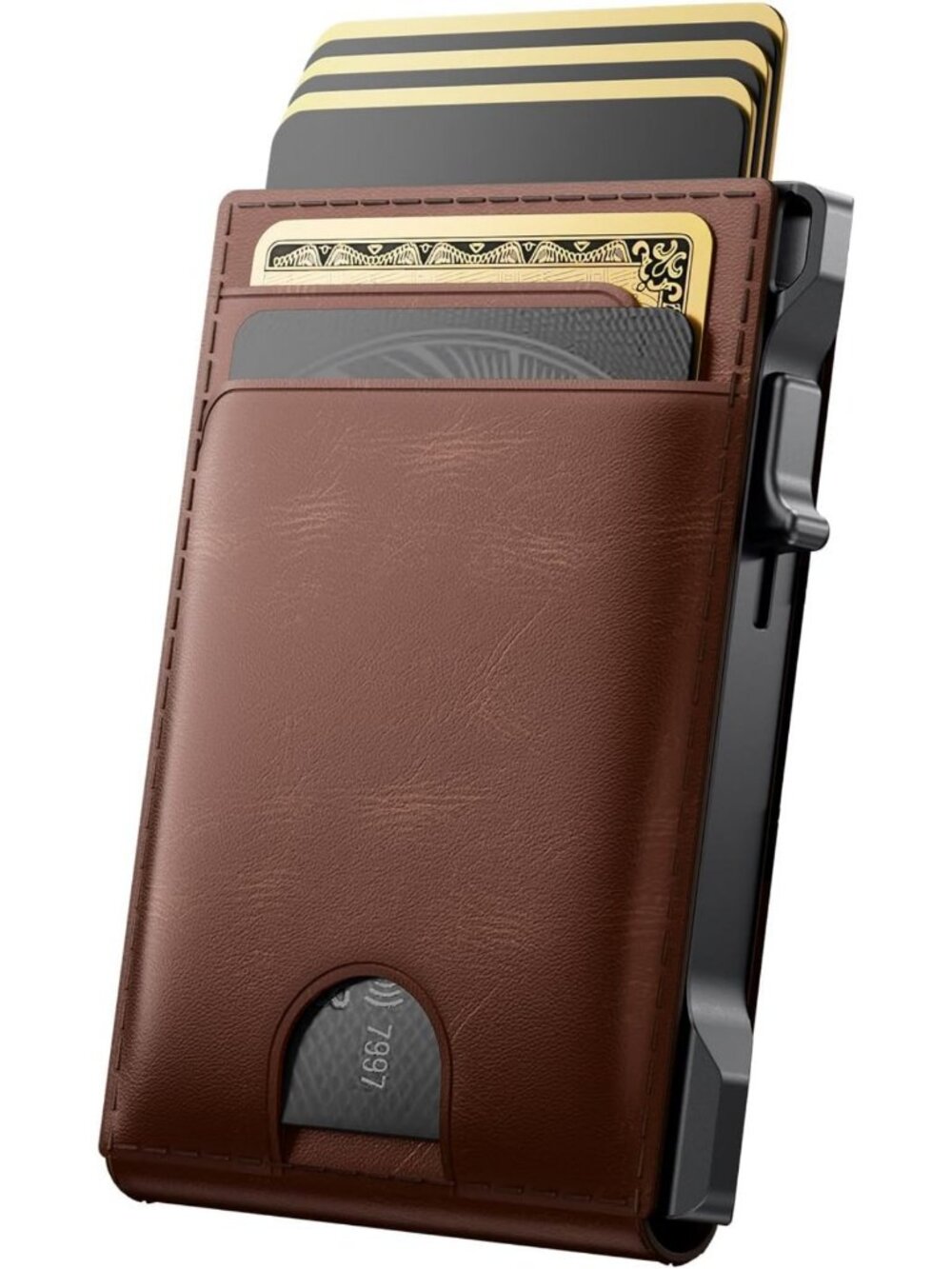 Slim RFID Blocking Wallet for Men | Genuine Leather Card Holder, Front Pocket